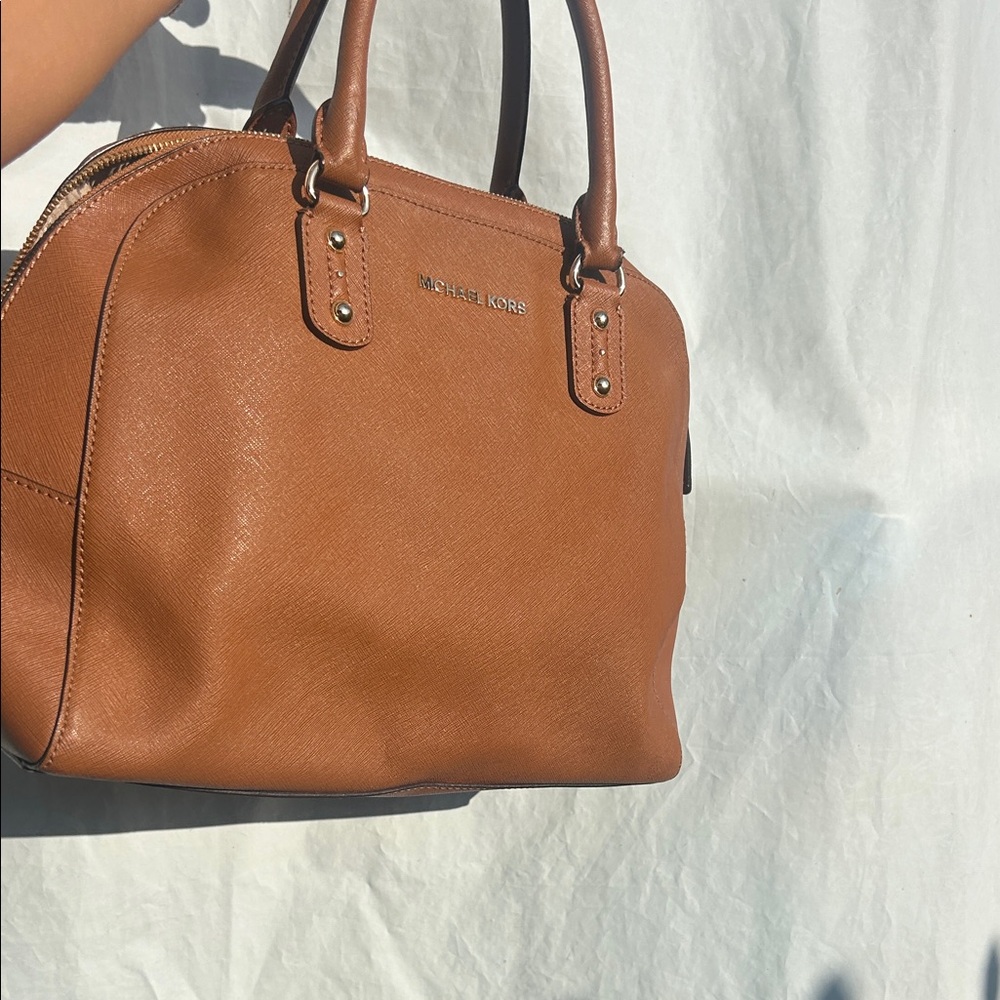 Michael Kors Tan Leather Satchel